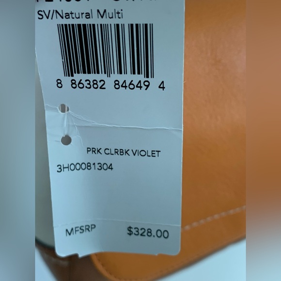 Coach Color block Tan and Orange Crossbody Bag NWT - Picture 2 of 16